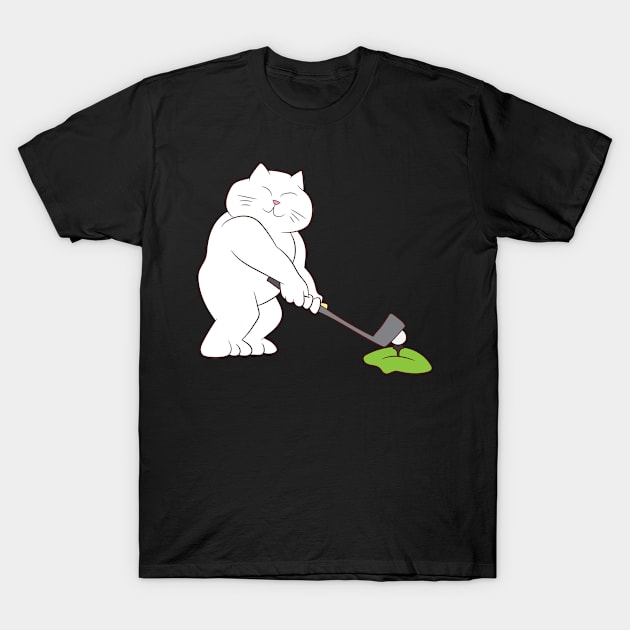 Papa Golf Shirt | Cat Gift T-Shirt by Gawkclothing